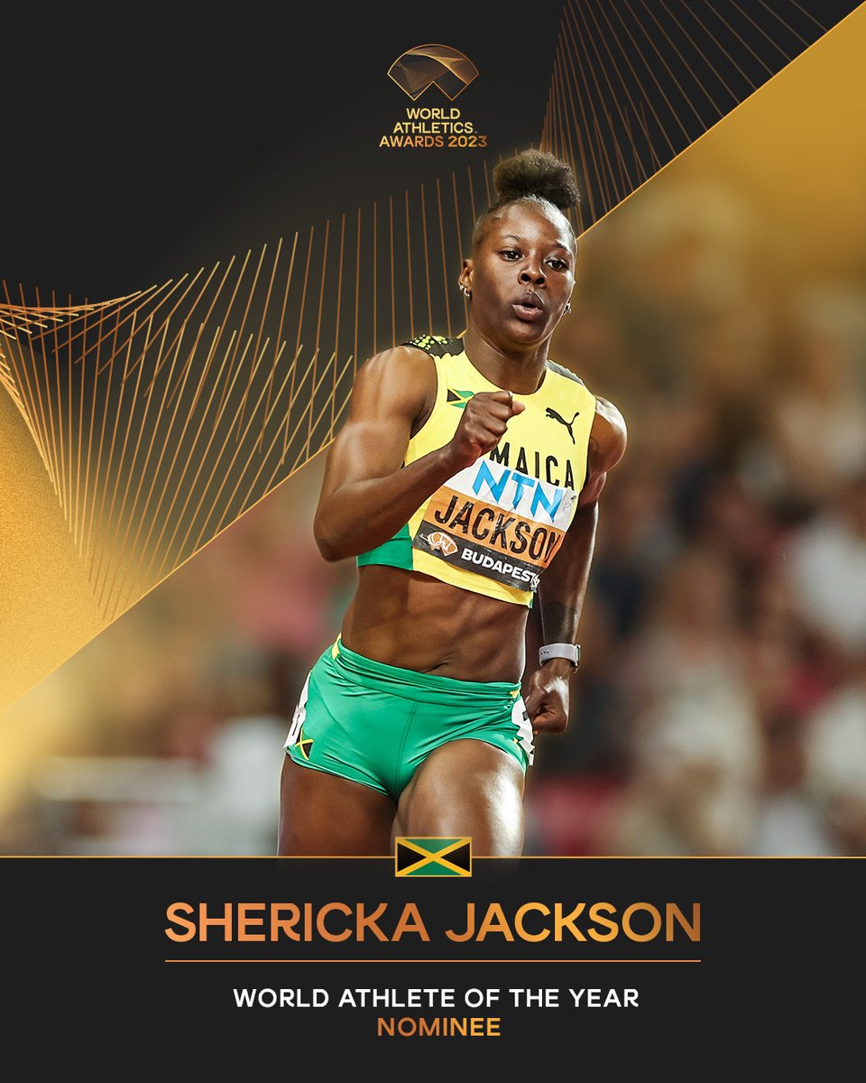 Female Athlete of the Year nominee ✨ Retweet to vote for @sherickajacko 🇯🇲 in the #AthleticsAwards.