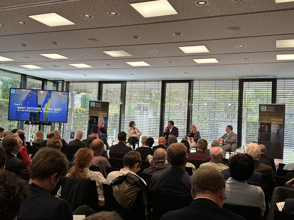 Mattia Nelles (@mattia_n) on Twitter photo Are we going enough for Ukraine to win this war, asks this excellent panel with <a href="/AVindman/">Alexander S. Vindman 🇺🇸</a> <a href="/Ce_Moll/">Christian Mölling</a> <a href="/jgotkowska/">Justyna Gotkowska</a> <a href="/VorotnyukMaryna/">Maryna Vorotnyuk</a> moderated by <a href="/nicolange_/">Nico Lange</a>. The answer, unfortunately, is no but panelists share their insights into what else can and has to be done for #Ukraine. Are we going enough for Ukraine to win this war, asks this excellent panel with <a href="/AVindman/">Alexander S. Vindman 🇺🇸</a> <a href="/Ce_Moll/">Christian Mölling</a> <a href="/jgotkowska/">Justyna Gotkowska</a> <a href="/VorotnyukMaryna/">Maryna Vorotnyuk</a> moderated by <a href="/nicolange_/">Nico Lange</a>. The answer, unfortunately, is no but panelists share their insights into what else can and has to be done for #Ukraine.