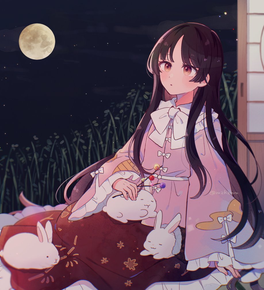 藤原妹紅 「#東方紅楼夢19 お手伝いのお知らせ MatsuYaniさま()の永夜抄アレンジ」|もずくず🐘例大祭う34bのイラスト