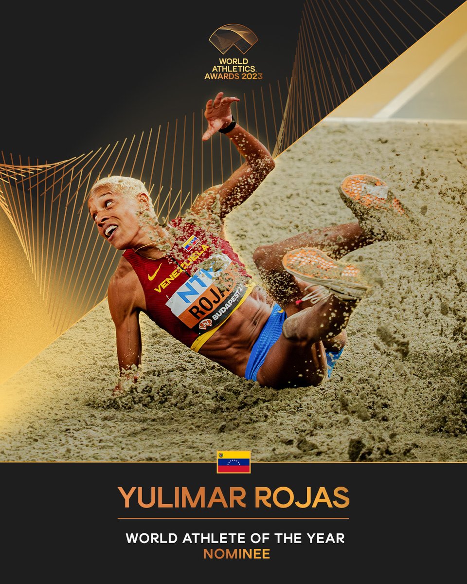 Female Athlete of the Year nominee ✨ Retweet to vote for @TeamRojas45 🇻🇪 in the #AthleticsAwards.