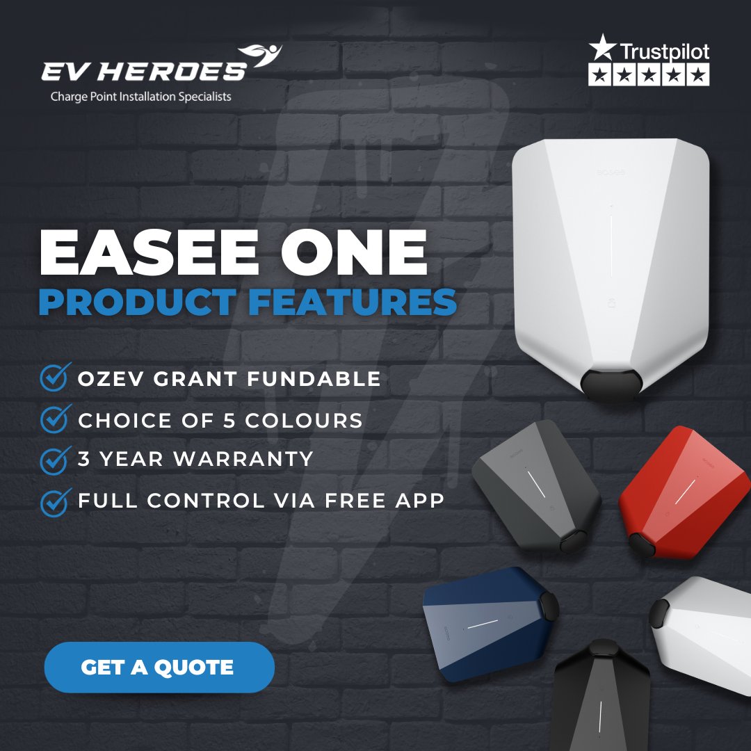 heroes_ev's tweet photo. Product spotlight ⚡💡

Easee One 🔌

If you would like to discuss your EV charger options, simply get in touch with the team today on 01257 826601 or click the link below 👇

https://t.co/59thpitRQS

#EVHeroes #EVChargePoint #EaseeOne #EaseeOneChargePoint https://t.co/qFZU6EQGn4
