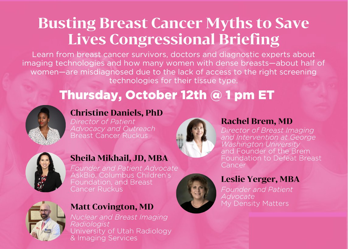 mydensitymatter's tweet photo. Don't miss it!
Massive knowledge shared w/ lots of #passion for WHY women w/ #densebreasts need more screening, and the deep dent it would likely make on the #breastcancer mortality rate.
Congress needs to know. Open to the public!
Register: https://t.co/PHmnIlzozf https://t.co/ExBTEvRula