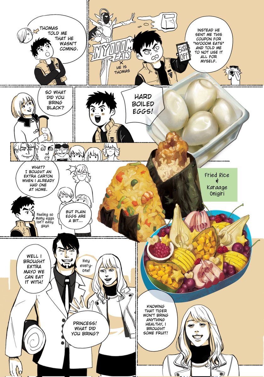 Scandiacamoons's tweet photo. My comic for the @tigerbunnyzine 
Thank you for everyone who supported the project and I hope all the food made you hungry~ https://t.co/5TTvtccGtp