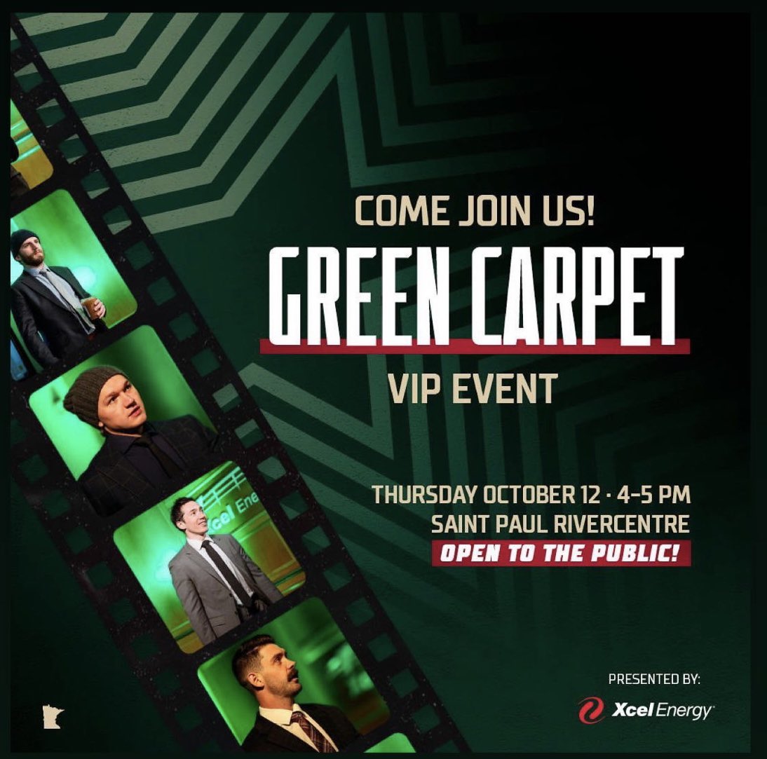 Wild fans! There’s a party on our patio after the Green Carpet and before the game, come by tomorrow at 5 pm!

#mnwild #visitsaintpaul #stpaul