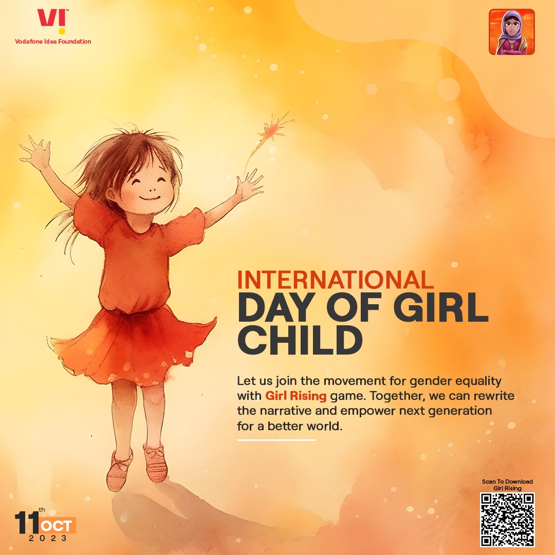 This #InternationalDayofGirlChild,  let us support the women who have led the way. Join VI Foundation and  its commitment to breaking gender stereotypes through The Girl Rising  game.
.
.
#ConnectingForGood #thegirlrising #girlsafety #womenempowerment #vodafoneideafoundation