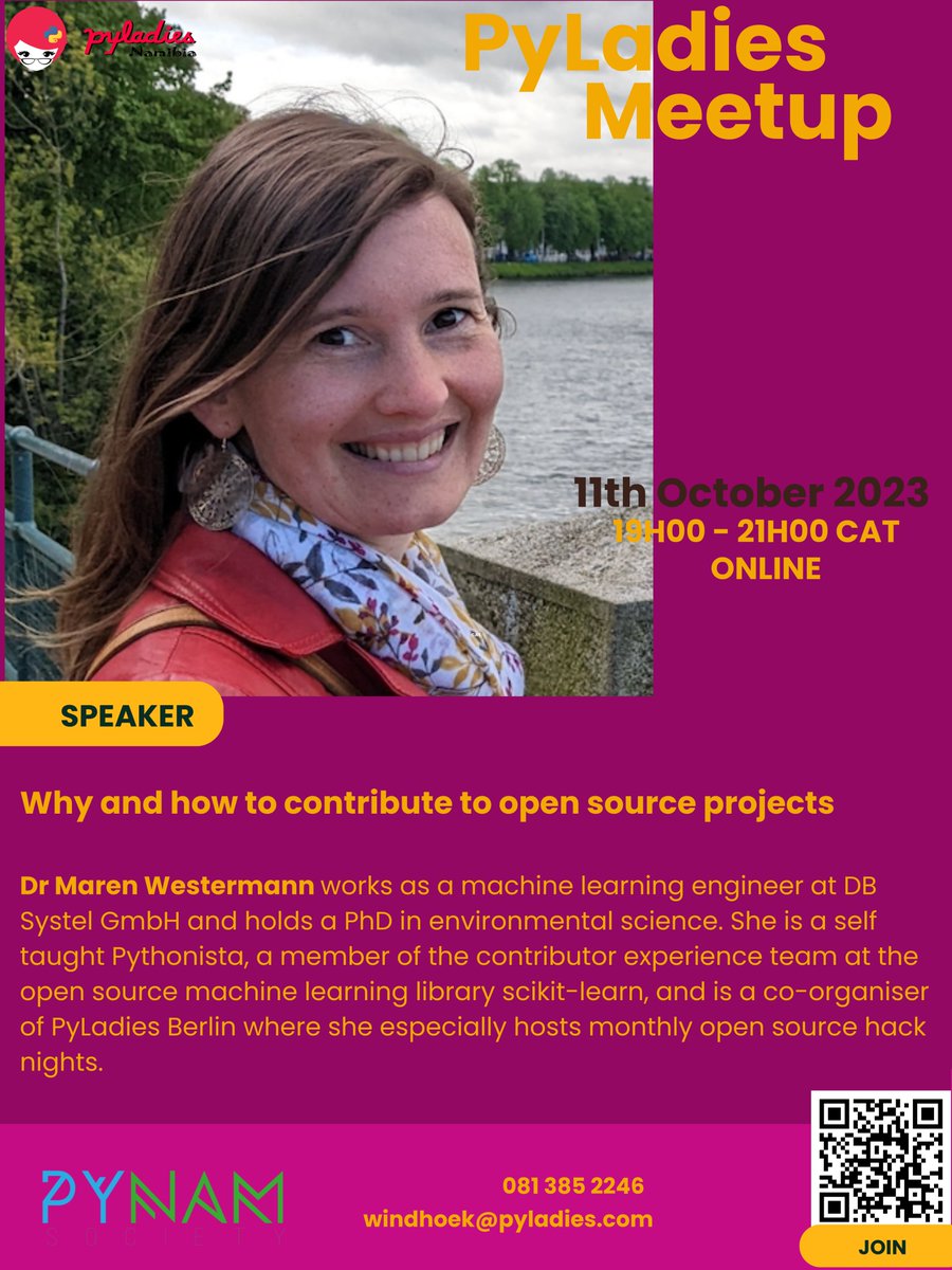 Today PyLadies are preparing to hear from three amazing ladies in the Tech space. They will be discussing contributing to open source software, career in software development, scholarships and more! Set your date at 19h00 CAT.