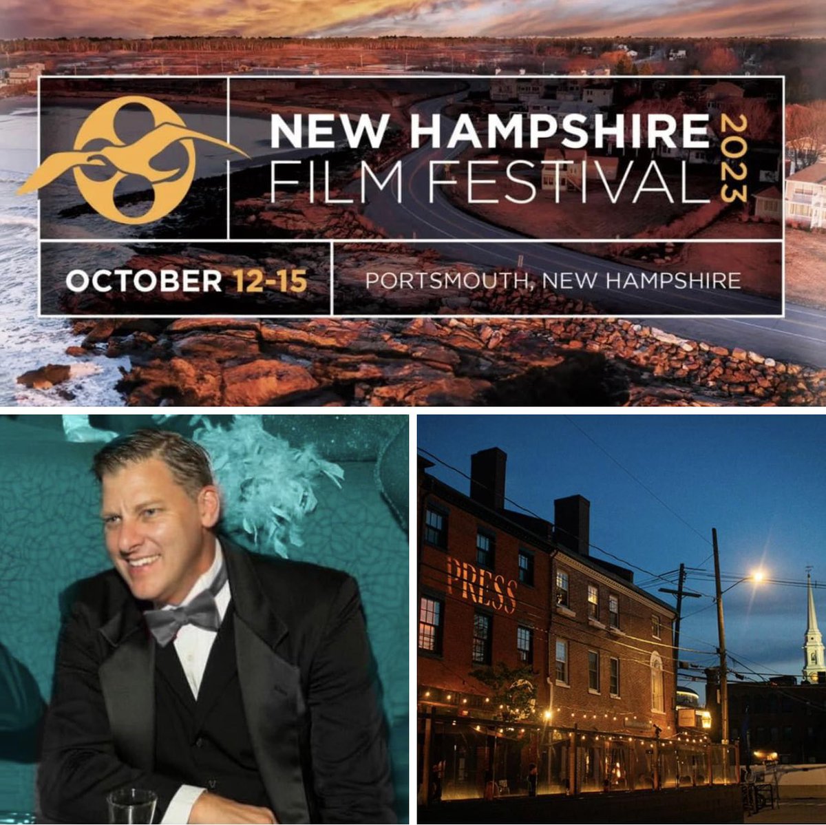 afflickdavid's tweet photo. Honored to be hosting the 21st Annual New Hampshire Film Festival @NHFF at The Press Room @pressroomnh on Sunday, Oct 15th! 100+films from Cannes, Sundance, SXSW, Toronto and Tribeca, as well as several world premieres! Support Indie Cinema! https://t.co/hjCEnkUfeN https://t.co/tWPt01E5Rx