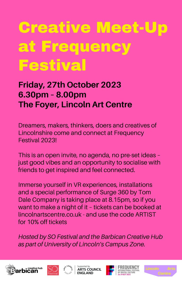 frequency_fest's tweet photo. ⭐️ Join us at our creative meet-up on 27th October ⭐️

This is an open invite, no agenda, no pre-set ideas – just good vibes and an opportunity to socialise with friends to get inspired and feel connected.

We hope to see you there ☺️👋🏻

#CreativeMeetUp #CallingAllCreatives #Art https://t.co/yrmMlfPMaJ