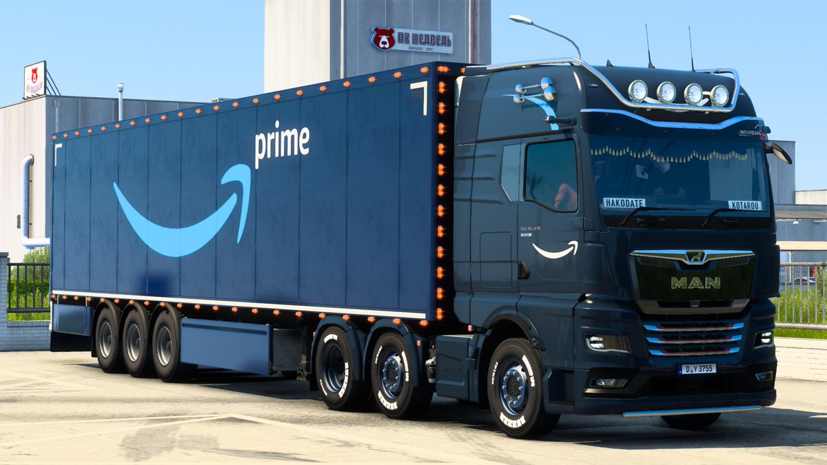 KotachanGame's tweet photo. 本日の配送                  
皆さんこんばんは       
皆さんご安全に                                     

#ets2 
#MAN
#Amazon 
#Promods 
#RusMap 
#RusMod 
#ETS2jp https://t.co/AwoCCBKrIX