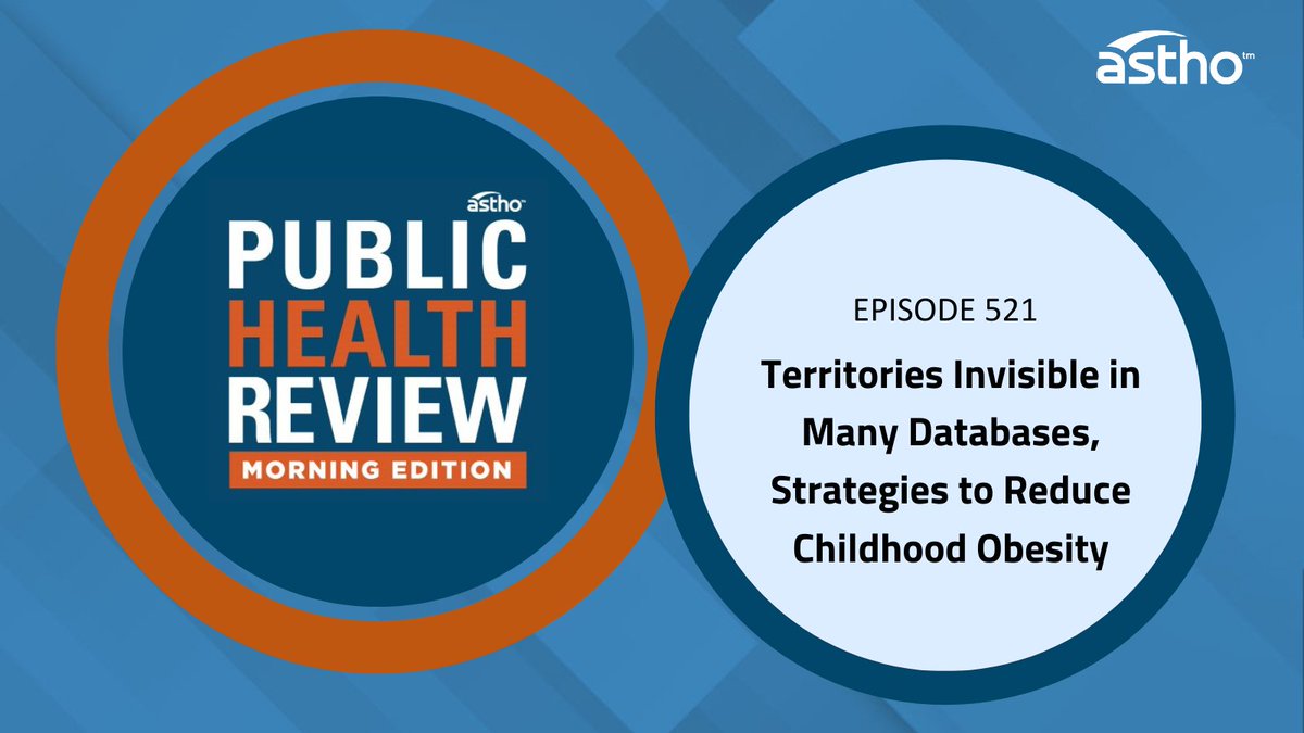 On today's Public Health Review Morning Edition, <a href="/nyupublichealth/">nyupublichealth</a>'s Dr. Anna-Michelle McSorley finds federal health databases lack data on U.S. territories; <a href="/HarvardChanSPH/">Harvard T.H. Chan School of Public Health</a>'s Dr. Steven Gortmaker notes how #PublicHealth can reduce #ChildhoodObesity. bit.ly/46KK1M8 #PHRME