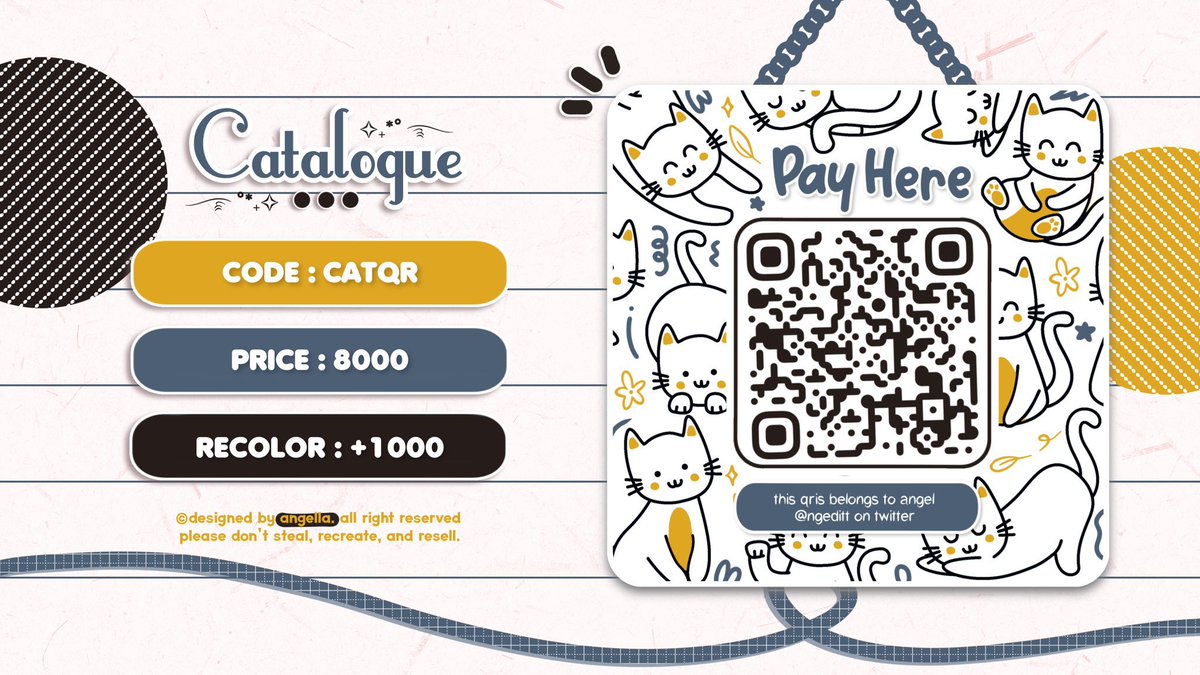 ngeditt's tweet image. haii berhubung orderan qris ak dah mencapai xxx orderan, aku mau giveaway qris di bawah ini yah. pemenangnya nanti bisa milih salah satu dari katalog di bawah ini. yang mau ikutan boleh repost aja yaaaww, timakacii&amp;lt;3 #zonauang #zonaba