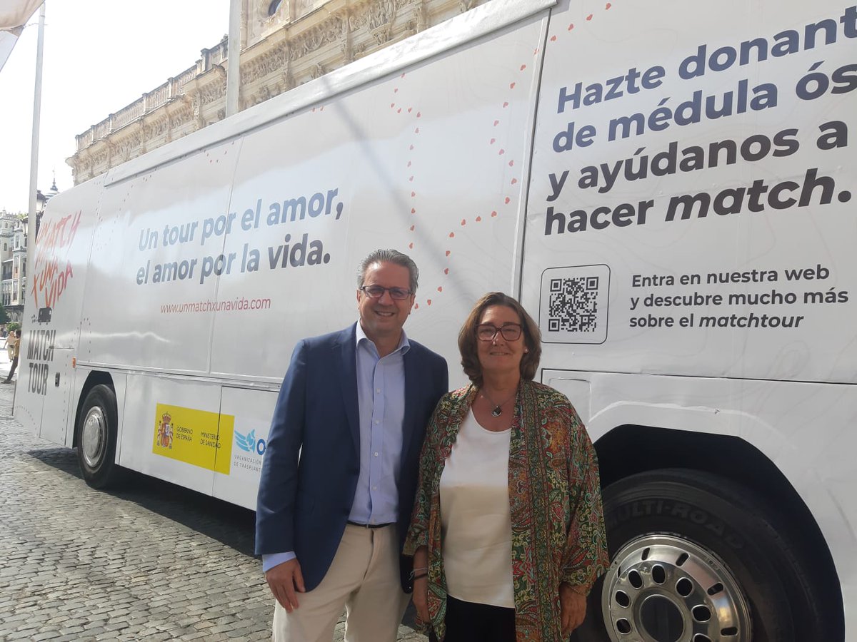 Autobús #UnMatchXUnaVida Hazte donante y poder superar los 500.000 Puedes visitarlo hoy 11 de octubre | 17 h - 21 h Plaza de San Francisco Gracias @donantessevilla por todo vuestro trabajo unmatchxunavida.com