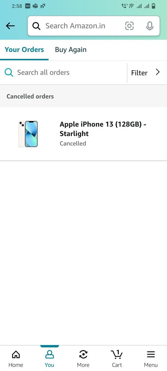 Guptha_39's tweet photo. I ordered iPhone13 at the Amazon Great Indian Festival sale on 7th October 2023. And the order was cancelled by Amazon on 11th October 2023 without informing me. When i asked Amazon customer care they asked me to place a new order.@telugutechtv @AmazonHelp https://t.co/GdymTJhRwZ