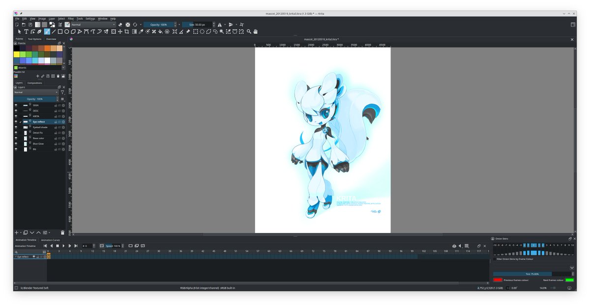 kdecommunity's tweet image. The @Krita_Painting  team releases version 5.2 of KDE&apos;s  popular painting app today 🖌️🎉.

This version brings improvements to its text handling, FFmpeg integration for animation export, and support for more file formats, among many other improvements.

krita.org/en/item/krita-…