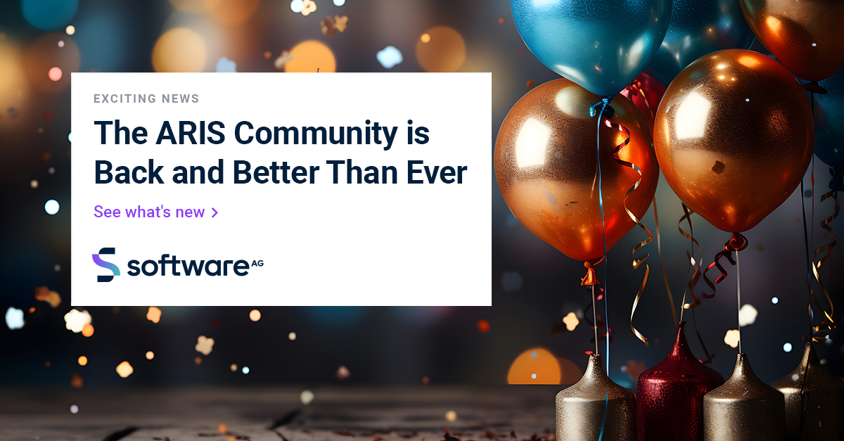 Did you miss us? We're thrilled to announce 📣 that the ARIS Community is back &amp; better than ever. Head over there and see what's new: bit.ly/44MkVvn

#BPM #Community #ARIS