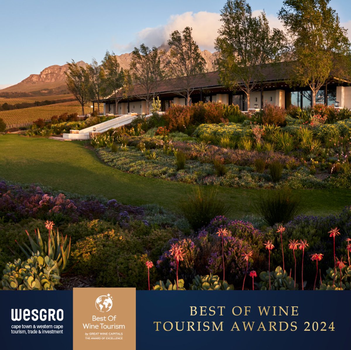 We are thrilled to share that we were victorious in the #BestOfWineTourism2024 Awards in the category architecture & landscaping.

#ernieelswines #discoverctwc #visitstellenbosch