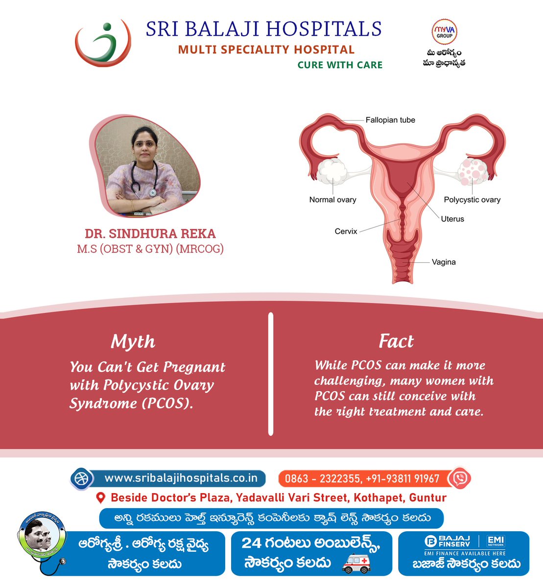 Seeking Answers About PCOS and Conception? Consult Our Gynecologist Today!

#drsindhurareka
#SriBalajiHospital
#bestgynaecologist
#PCOSAwareness
#FertilityJourney
#PCOSMythBusted
#ConceivingWithPCOS
#GynecologistConsultation
#WomensHealth
#PCOSCommunity
#PCOSFacts