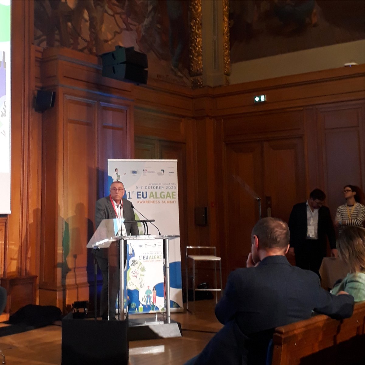 The very first EU Algae Awareness Summit in Paris 🙂! ➡️ We are truly pleased to see the increasingly significant involvement of Europe in the algae sector! #algae #microalgae #seaweed #biomass #marinebiology #research #innovation #science #madebyalgae #madeinocean