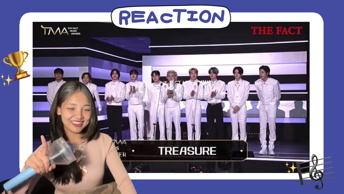 Paphaphin6's tweet photo. REACTION TREASURE TMA 2023 [ Intro + BONA BONA, Artist of The Year, Red Carpet ] ร้องสดแบบจึ้ง !🏆✨

📍 https://t.co/ILAQkFuz6x

#TheFactMusicAwards2023 #TMA2023 #TREASURE_On_TMA_2023 #트레저 #TREASURE #Reaction https://t.co/xMqhBUFX6Q
