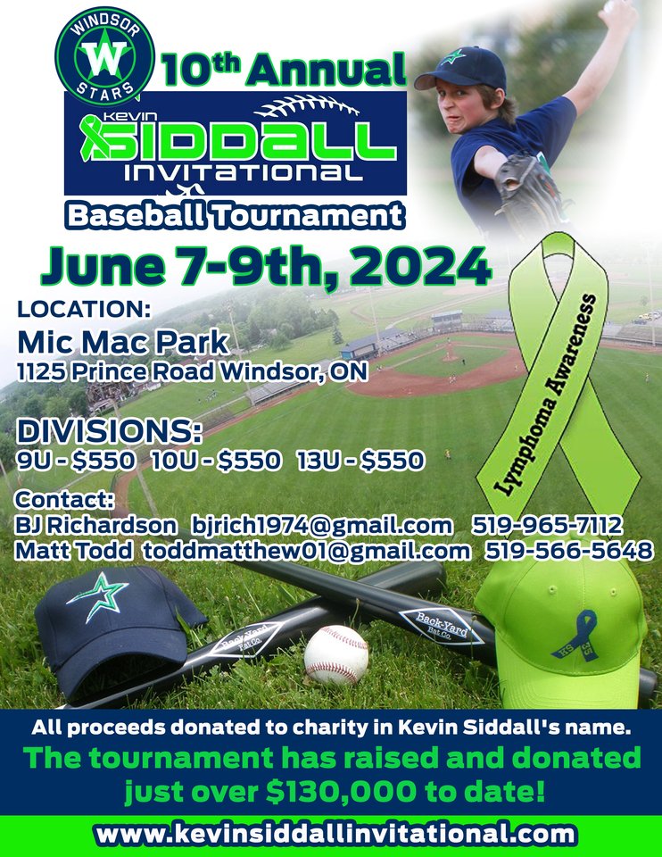 Thanks to all the Sponsors &amp; Organizations that have helped raise over 130,000 for Ronald McDonald House, We Care for Kids and Childcan ! Registration is open !  <a href="/WECare4KidsFDN/">W.E. Care For Kids</a>    <a href="/RMHCSWO/">RMHC Southwestern ON</a> <a href="/BaseballOntario/">Baseball Ontario</a>