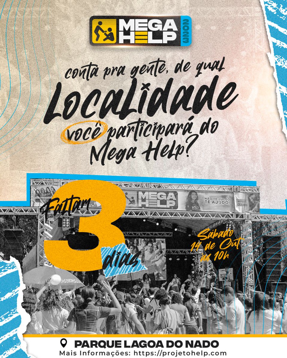 fjuminasgerais's tweet image. Galera!

Nesse sábado você não pode perder esse evento incrível.
Mega Help 2023🎗️

Às 10:00, no Parque Lagoa do Nado.

#megahelp#sovem