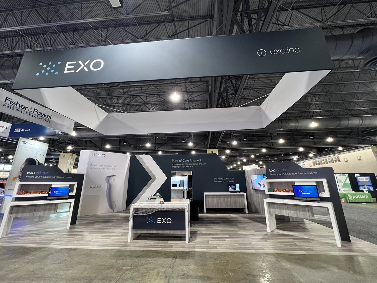 Day 3 #ACEP23 Calm before the storm <a href="/exoeffect/">Exo</a> Booth 1138. Don’t miss your chance to meet our awesome team. Maybe stick around for a demo of our Exo Iris and much more. #POCUS #AI #Workflow