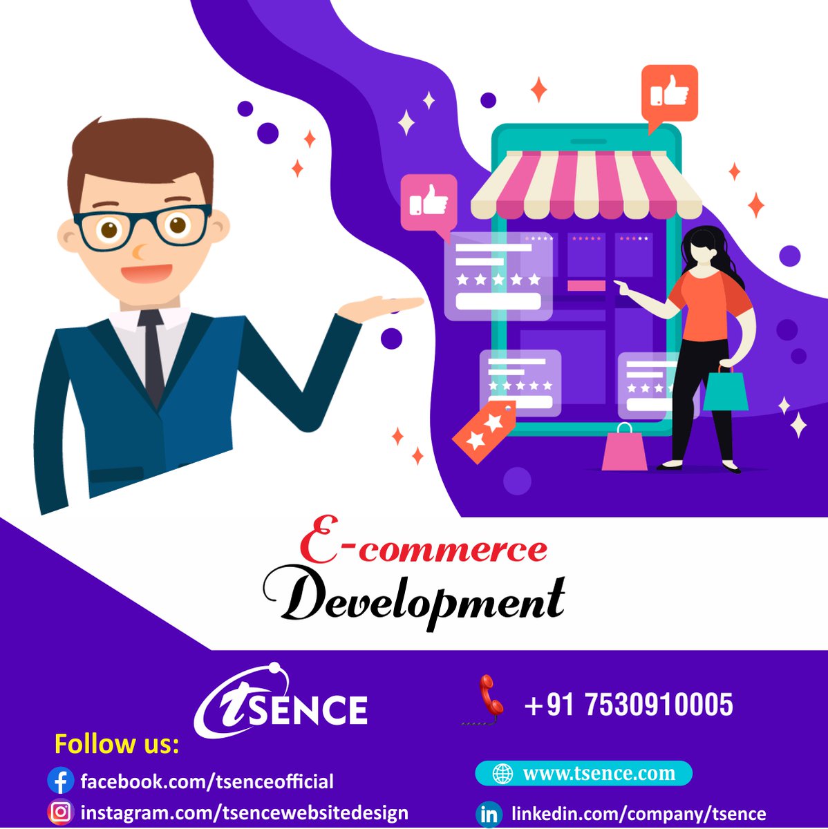 tsenceweb's tweet image. Are you an e-commerce entrepreneur seeking to revolutionize your online presence? Look no further than #Tsence - the game-changer in #e_commerce_development. Tsence is set to transform your digital storefront into a seamless, customer-centric experience.
tsence.com/E-Commerce.html