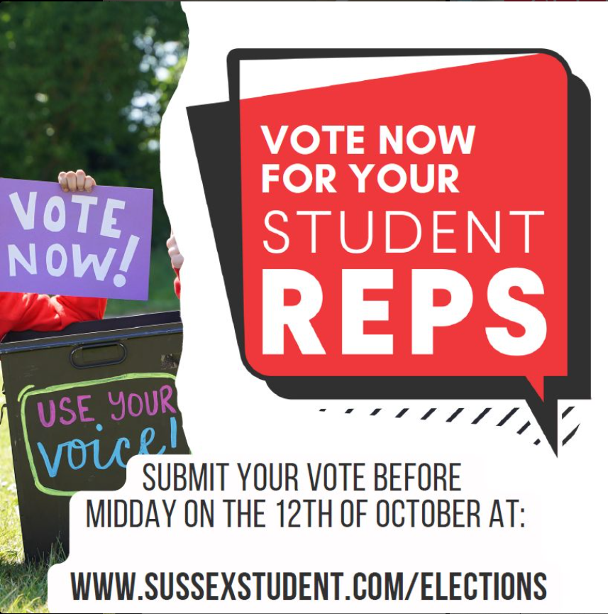 SussexGlobal's tweet image. 🎺VOTE NOW for your STUDENT REPS

By collecting STUDENT feedback, and presenting opinions to staff, Student Reps make sure STUDENT voice is being heard💬

🔗sussexstudent.com/elections

[Alt-text: student holding sign reading: Vote now for your student reps!]

#rep #ussu #studentrep