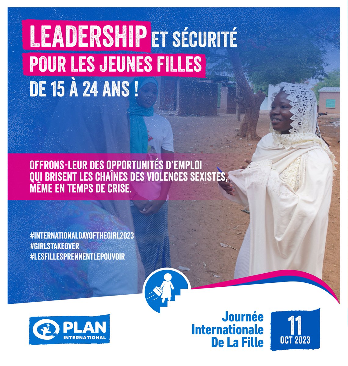 #IDG2023
Refondation du Mali: les filles comptent passe par la promotion du leadership féminin pour entendre la voix des filles. C'est seulement à ce prix que nous obtiendrons des changements durables.
#JournéeInternationaleDeLaFille
#lesfillesprennentlepouvoir