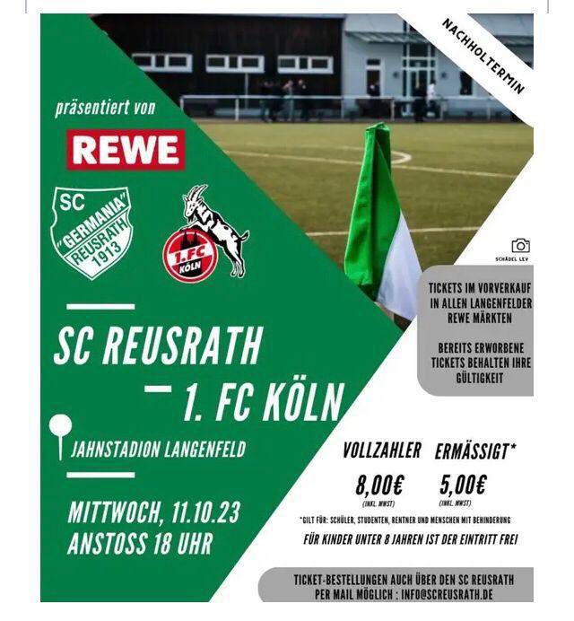 Fahre dann gleich mal dem SC Reusrath erklären, dass der Erste Fußball-Club Köln 01/07 e.V. etwas ganz Großes ist, vor dem man respektvoll das Haupt senkt.