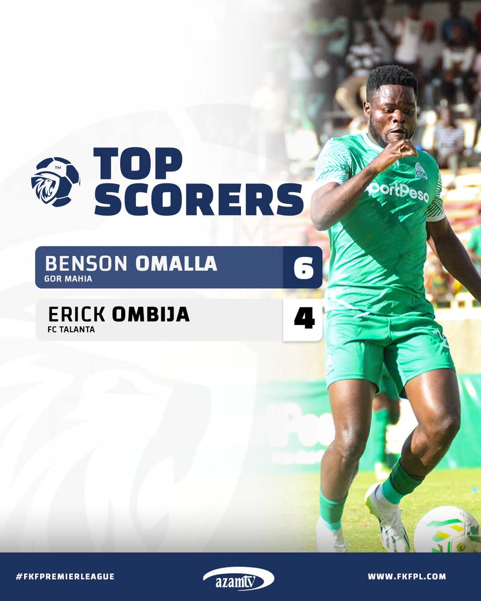 🟢 | TOP SCORER 

6 goals in 6 matches... Benson Omalla is on 🔥... ja-mboka can't stop scoring. 

#Sirkal  | #GorFansClub