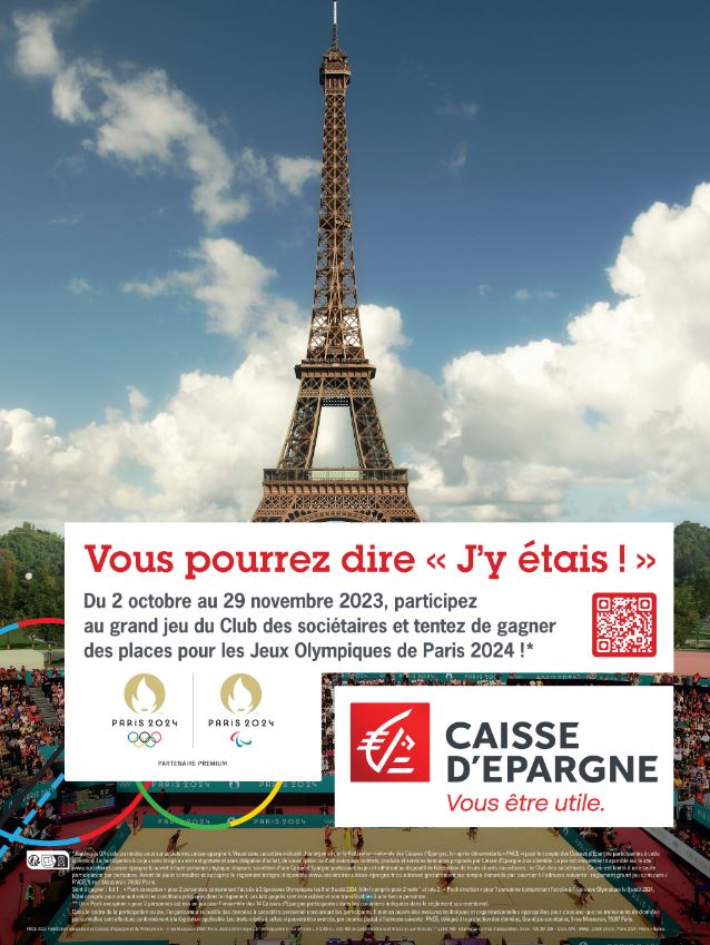 Caisse d'Epargne​ Partenaire Premium de Paris 2024​