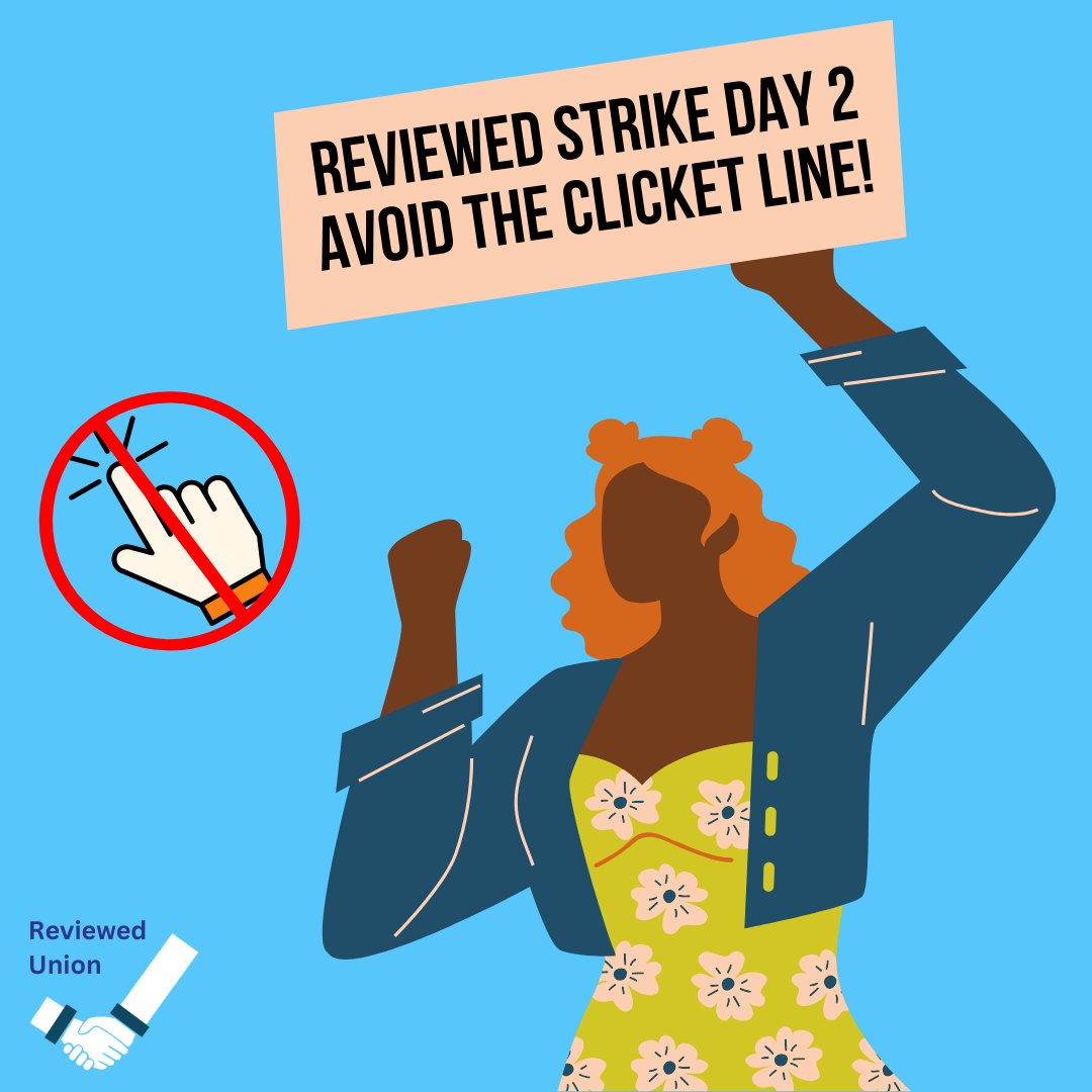 It’s day 2 of our Prime Day strike! Management continues to ignore our demands. Do not cross the clicket line. Continue to stand with our striking members and don’t click or share any Reviewed content today. #GannettGreed #PrimeBigDealsDay