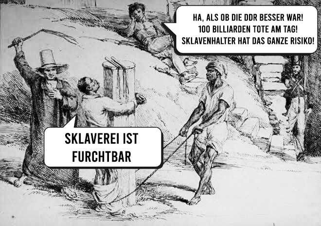 Wenn Pseudorechte zur Zeit der Sklaverei gelebt hätten