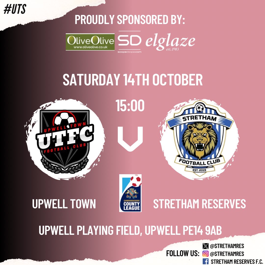 SATURDAY’S GAME 🚨

We’re on the road again, this time heading over to <a href="/UpwellTown/">Upwell Town FC</a> in the league.

We’ve had a rough run so far, but we’re ready to go as always, looking to get our first win on the board 💪

Get yourselves down and show your support for the boys 👏

#UTS
🔵⚪️