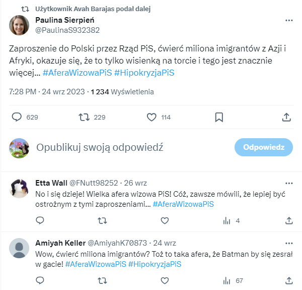 BiblioUkasz2's tweet photo. Bot podaje dalej tłit bota, komentowanego przez setki botów.
#Incepcja https://t.co/vQDgPb5Rli