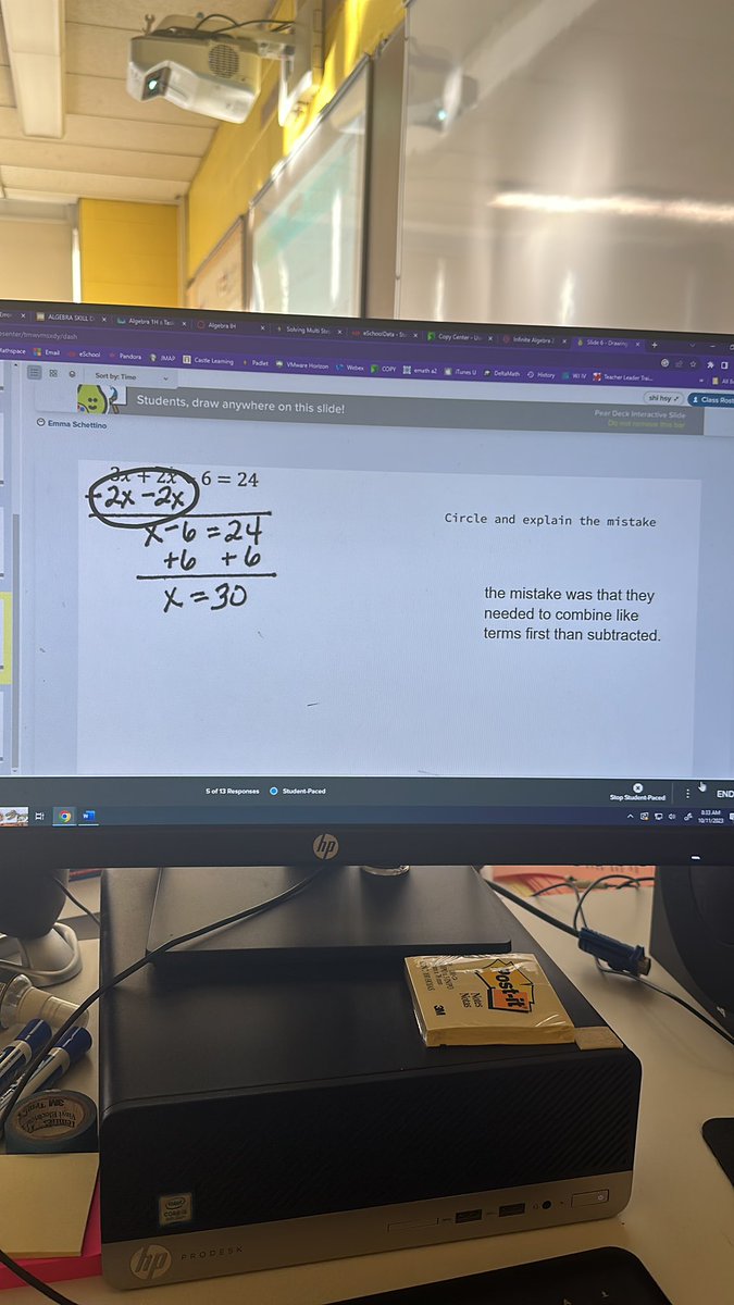 Learners working together to complete videos, showcase solutions and discuss errors.  All done on <a href="/padlet/">Padlet</a> and <a href="/PearDeck/">Pear Deck Learning</a> ! #MineolaProud
