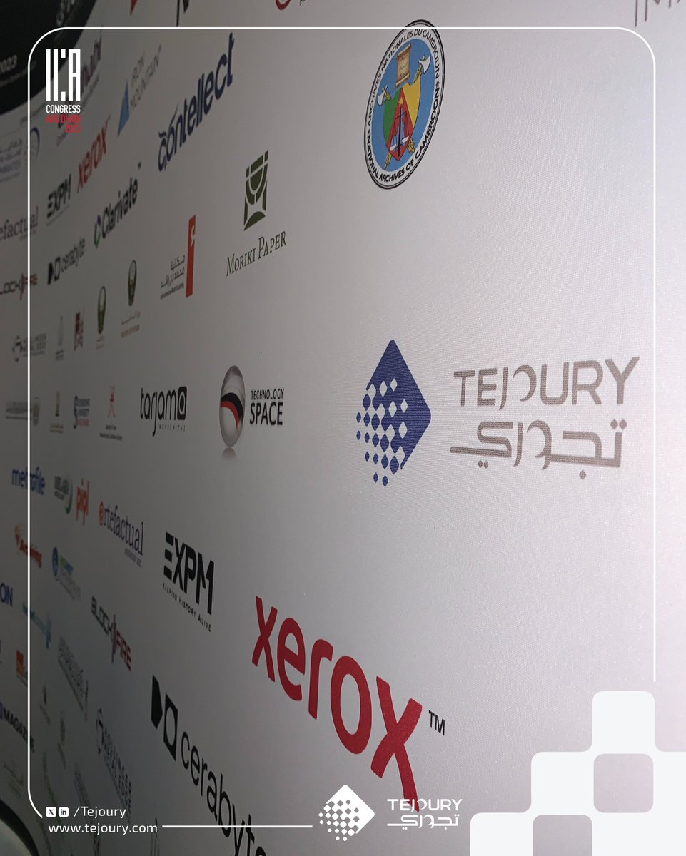 Tejoury's tweet photo. مع وجود عدد كبير من الزوار المهتمين ومن جنسيات متعددة، يفخر فريقنا بلقاء جميع زوارنا في معرض كونجرس المجلس الدولي للأرشيف بأبوظبي حيث استعرضوا أحدث التقنيات في الأرشفة والتحول الرقمي لدى تجوري.
تفضلوا بزيارة جناحنا رقم D31 - القاعة – 11. https://t.co/5apmcRPaPk