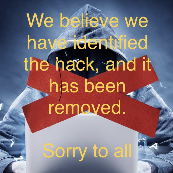 We believe we have found the hack. Our emails are backup and running. Sorry to all that were inconvenienced.