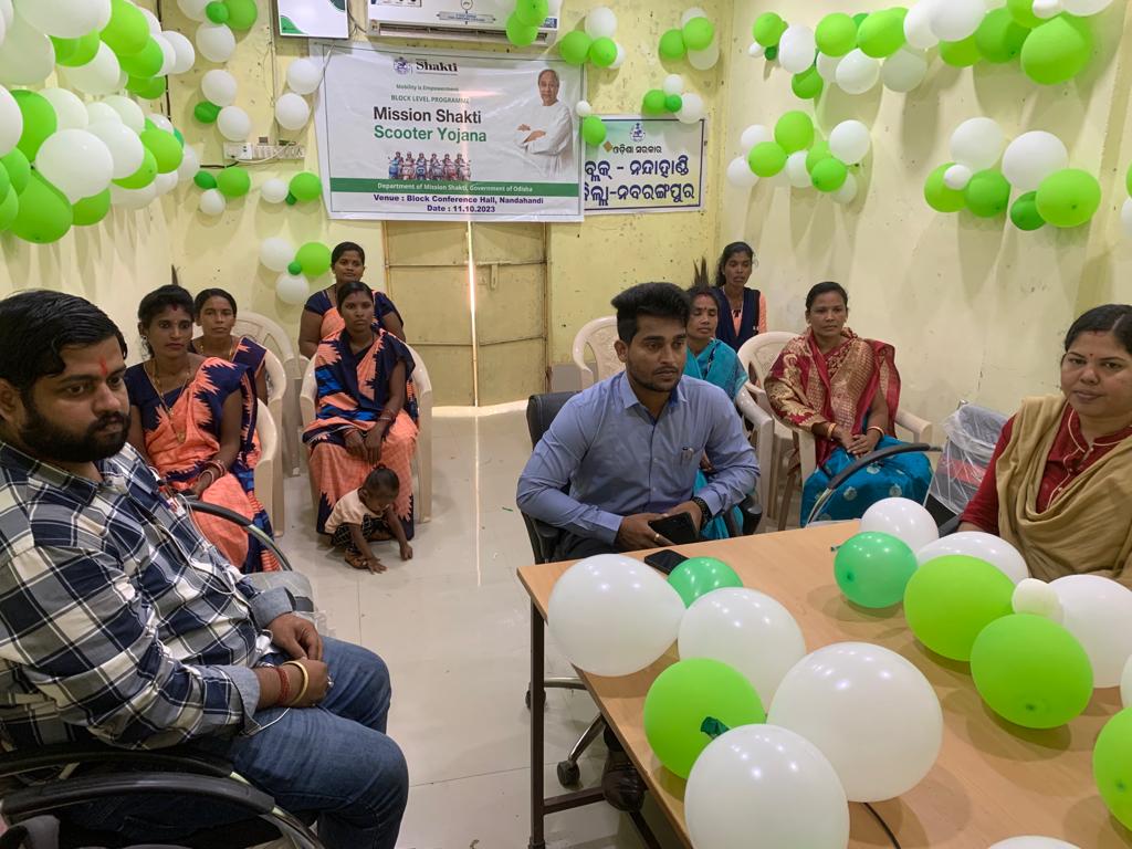 MBK, CRP &amp; other WSHG members received scooty under Mission Shakti Scooter Yojana.<a href="/DMnabarangpur/">Collector Nabarangpur</a> <a href="/ZP_NABARANGPUR/">ZP_NABARANGPUR</a> <a href="/PRDeptOdisha/">Panchayati Raj and Drinking Water Department</a>