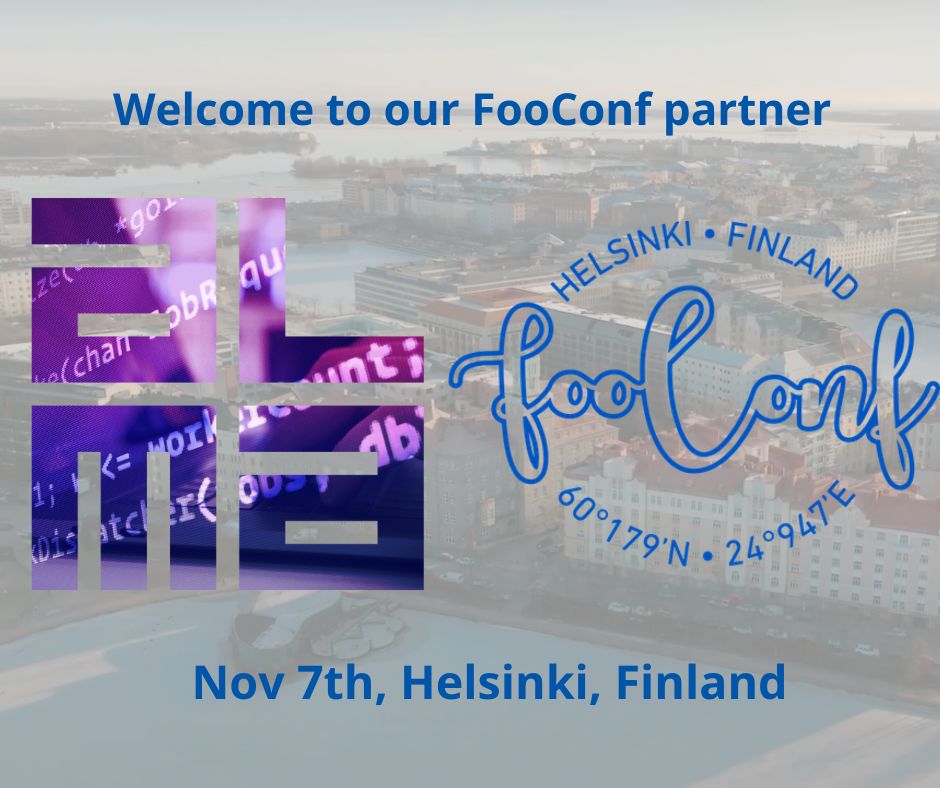 .<a href="/AlmaMedia_FI/">Alma Media</a> is a proud sponsor of <a href="/fooconf/">fooconf</a> conference, taking place in Helsinki on November 7th!

As the agenda looks really good, we have multiple Alma developers attending the event: So grab your tickets at fooconf.fi and see you there!