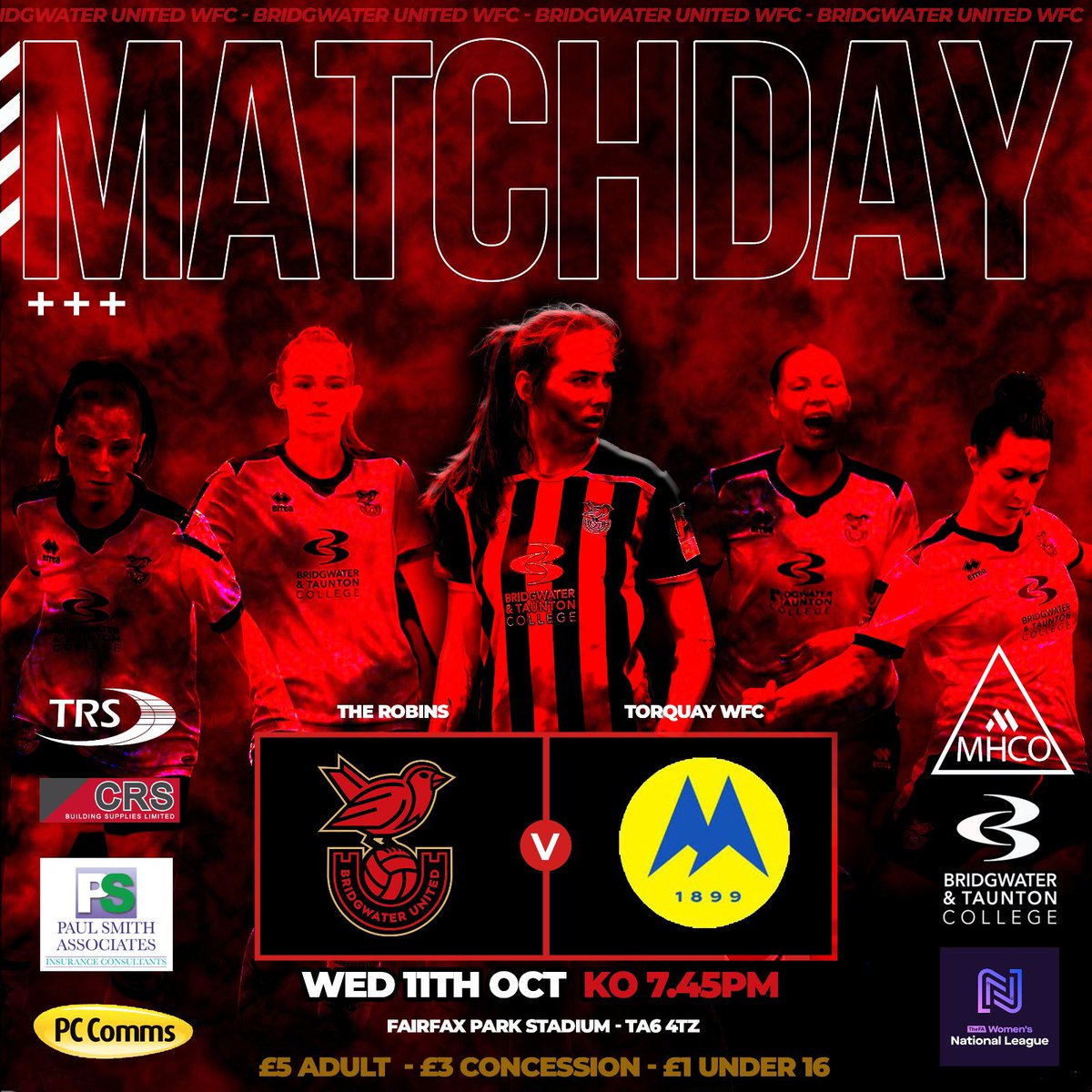 BridgwaterUtdW's tweet photo. Midweek action at home under the lights 🔦 

#WeAreUnited https://t.co/wguPMa1Ard