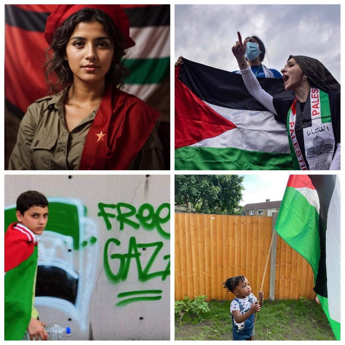 🟢⚪⚫Una triste realidad impera en el mundo, una violación que ha vetado la vida a miles de inocentes...

📌 Dónde están los derechos humanos de esos niños, mujeres, ancianos...⁉️

Solo exigimos una cosa: 
📢LIBERTAD PARA PALESTINA ‼️

#DeZurdaTeam 
#FreePalastine