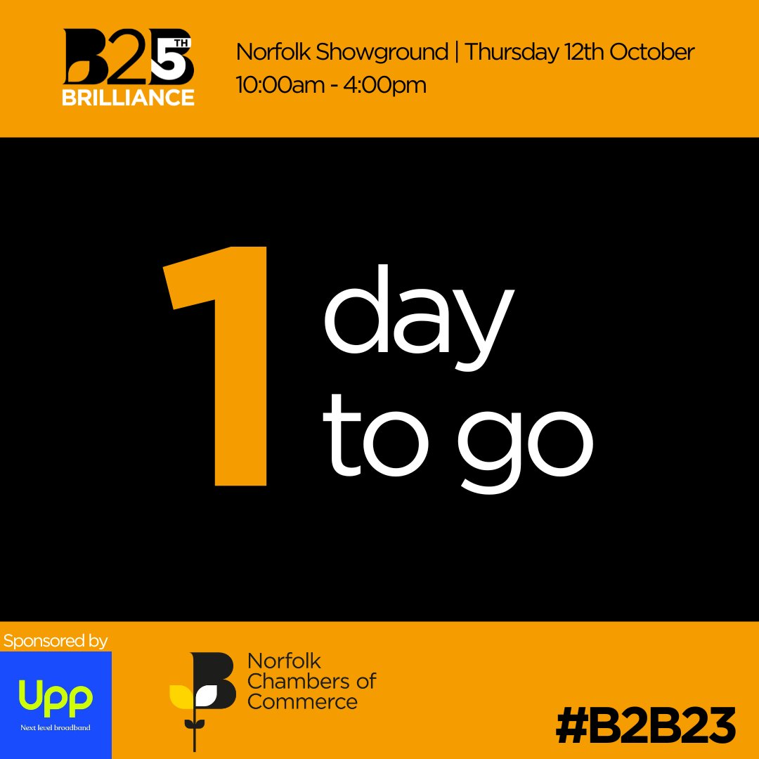 One day to go until the B2B Exhibition at the Norfolk Showground!

Tomorrow, 12th October, you can find us on stand 72, where we'll be on hand to talk to visitors and Norfolk Chamber of Commerce members about our plans for The Native Haven Trail Project.

norfolkchamber.co.uk/b2b-2023/