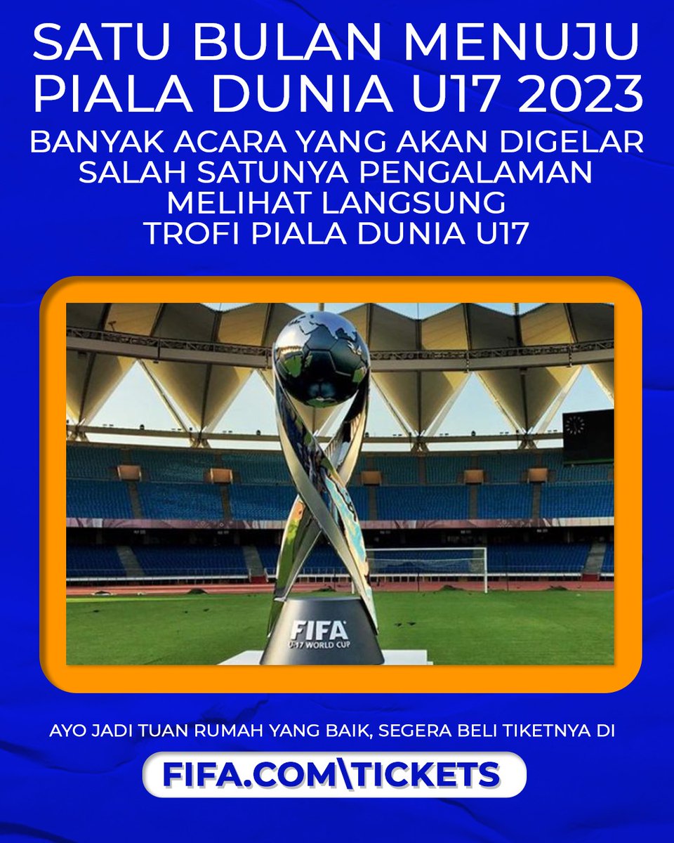 allaboutbolaid's tweet photo. Kapan lagi bisa lihat langsung trofi Piala Dunia U17
Udah tau blm kota mana aja yang ada? #U17Mendunia #KitaGaruda #BersamaGaruda #GarudaMudaMendunia #GarudaMendunia #PialaDuniaU17 #WorldCupU17

MC LEE TB Simatupang Gibran Gaza Mangga Mahkamah Keluarga Saw X Hazard https://t.co/ML0IxeFJcu