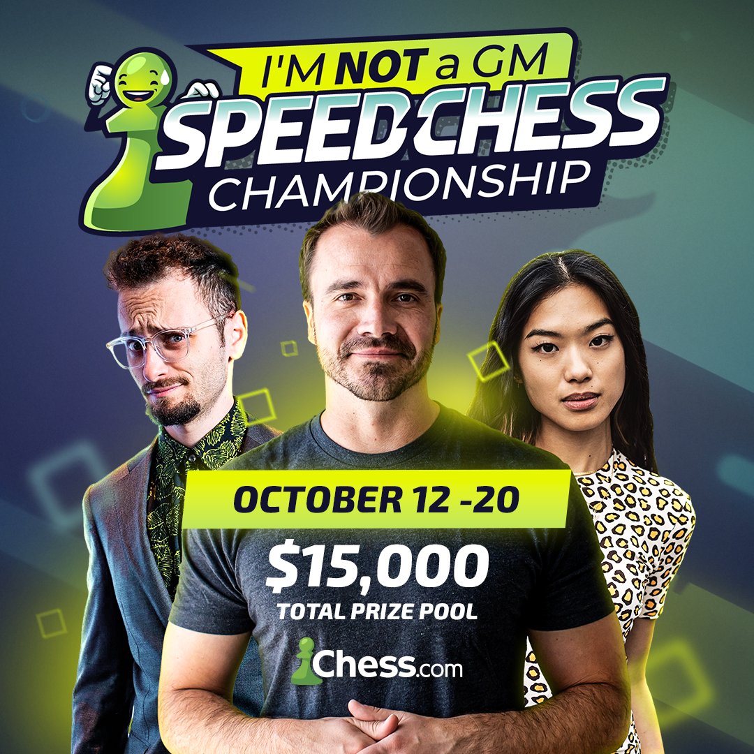 Chess.com on X: The IM Not A GM #speedchess Championship continues with IM  @GothamChess vs. IM @TaniaSachdev at 9:30 a.m. PDT on   and all  video platforms!  Best of all, we