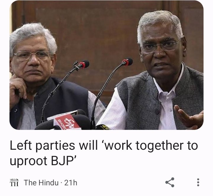 HarryDS46144044's tweet photo. Their target was / is BJP only.  Not nation building. 😎 #IndianCommunists https://t.co/8iwRLrRGpc