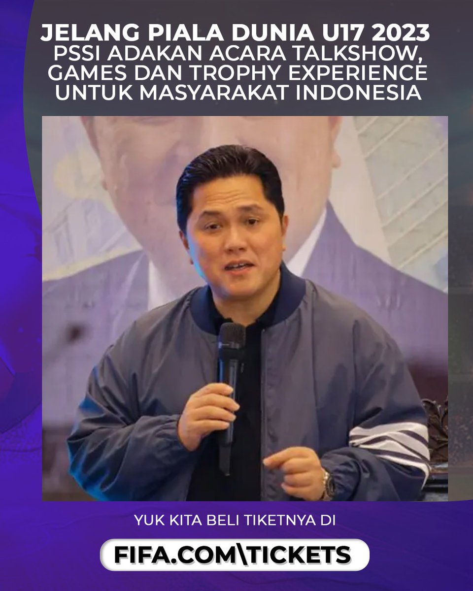 allaboutbolaid's tweet photo. Jelang Piala Dunia U17, berbagai kemeriahan terus dilakukan untuk masyarakat Indonesia #U17Mendunia #KitaGaruda #BersamaGaruda #GarudaMudaMendunia #GarudaMendunia #PialaDuniaU17 #WorldCupU17

MC LEE TB Simatupang Gibran Gaza Mangga Mahkamah Keluarga Saw X Hazard https://t.co/dnliVmmHTF
