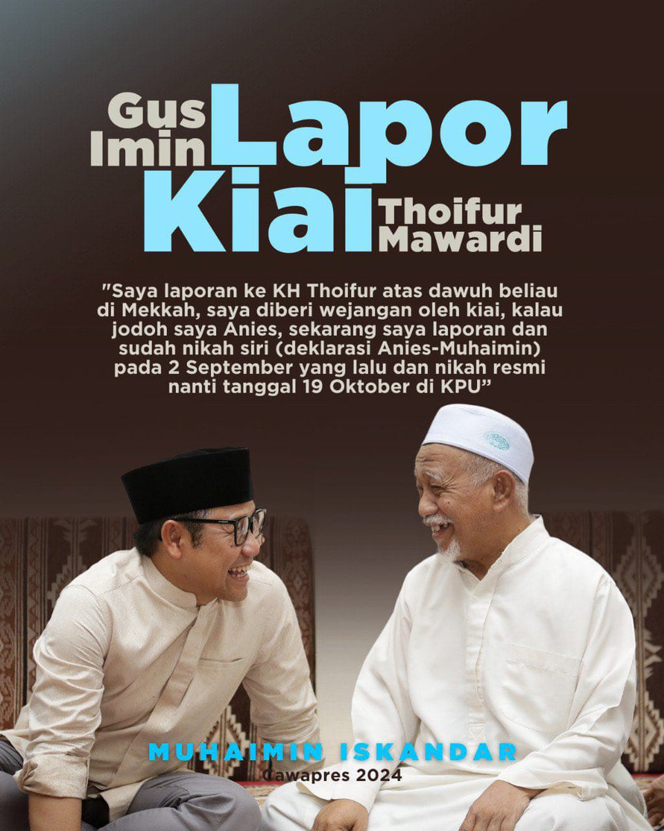 agus_rodif's tweet photo. Anies-Muhaimin (AMIN) dua-duanya santri. Kyai dan ulama mendo'akan dan ada dalam barisan AMIN. Kyai dan ulama yang kita panuti mendukung AMIN, masa kita tidak ikut kyai dan ulama....., saya dan keluarga pasti turut ulama.
#HaqqulYaqinAMIN
#AniesMuhaimin2024
@cakiminNOW
#DPP_PKB https://t.co/ItfOwnvahG