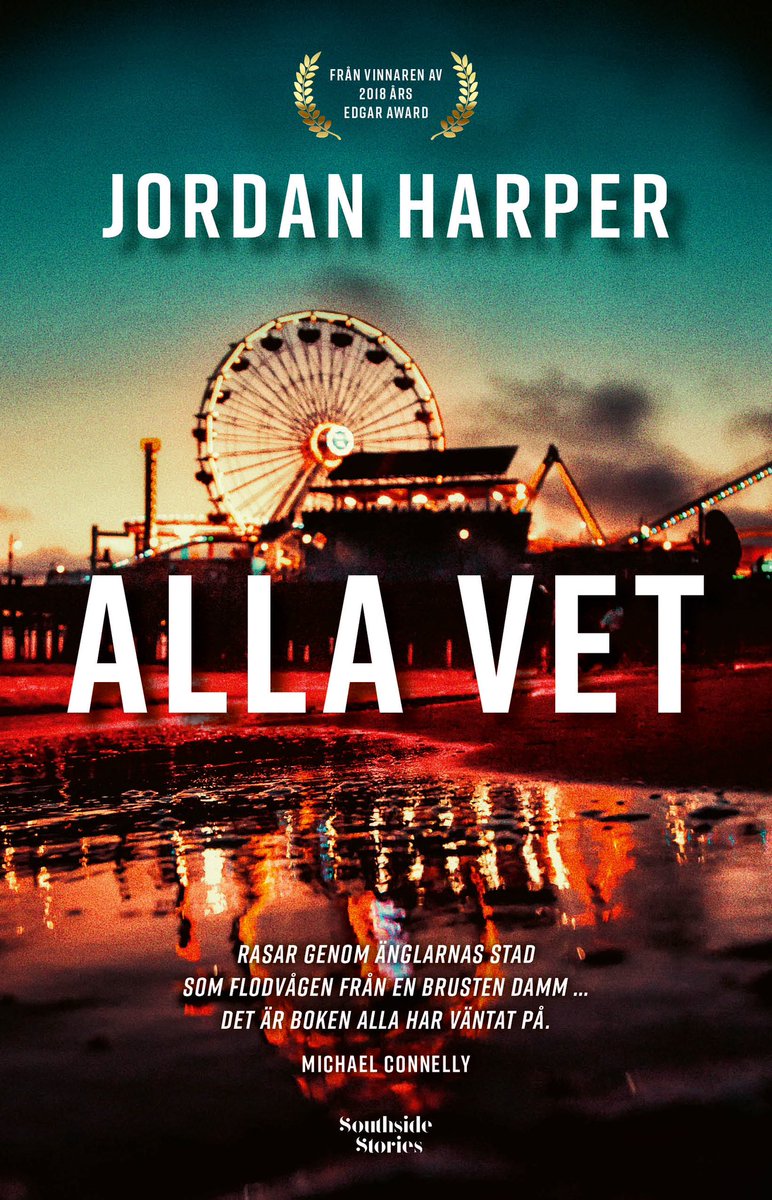 Southsidstories's tweet photo. Happy Publication day, @jordan_harper . ”Alla vet” (Everybody Knows) available today in Sweden in all formats. https://t.co/Jwi6JHPTpG